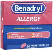 ALLERGY RELIEF BENADRYL TABLETS 24/BX (BX) - Sinus/Allergy Relief